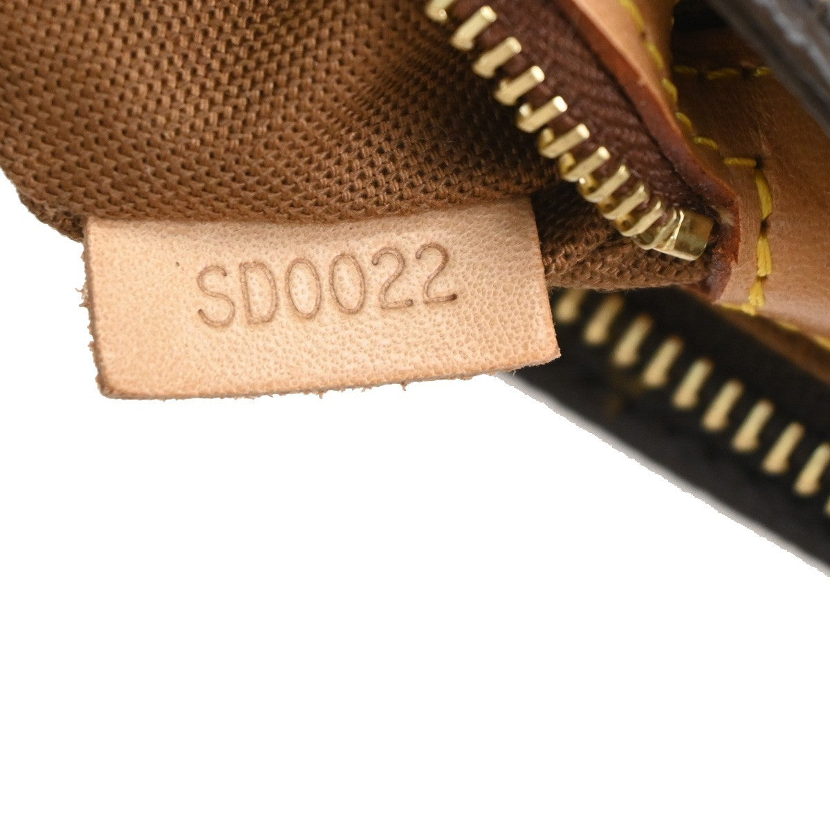 LOUIS VUITTON Logo Trotteur Shoulder Bag Monogram Leather Brown M51240 12PA122