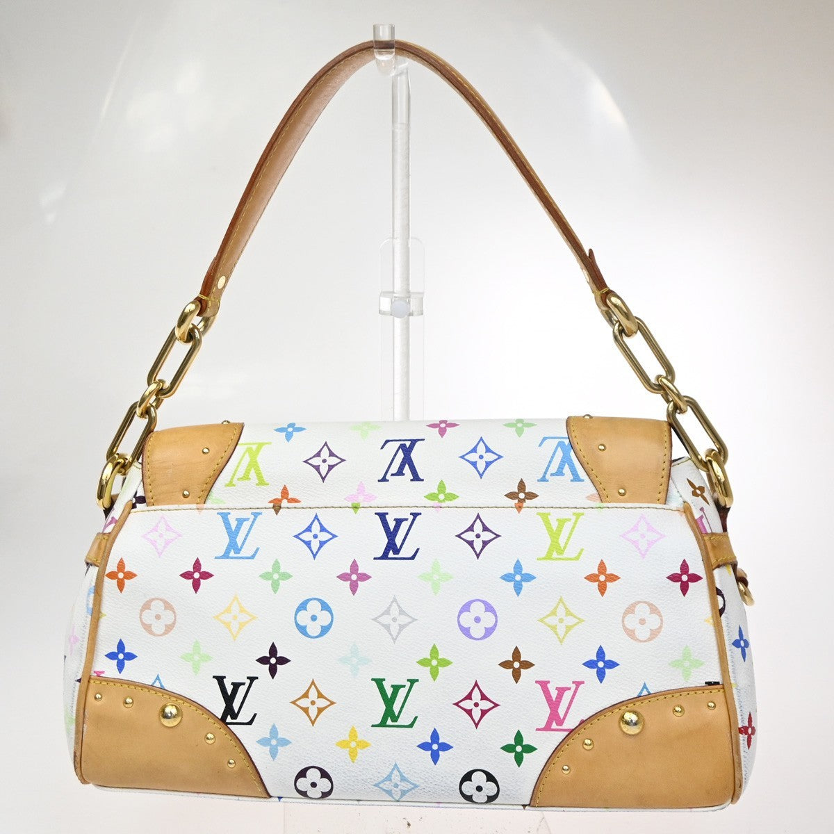 LOUIS VUITTON  Beverly GM Hand Bag Monogram Multi White GHW M40201 24CA612
