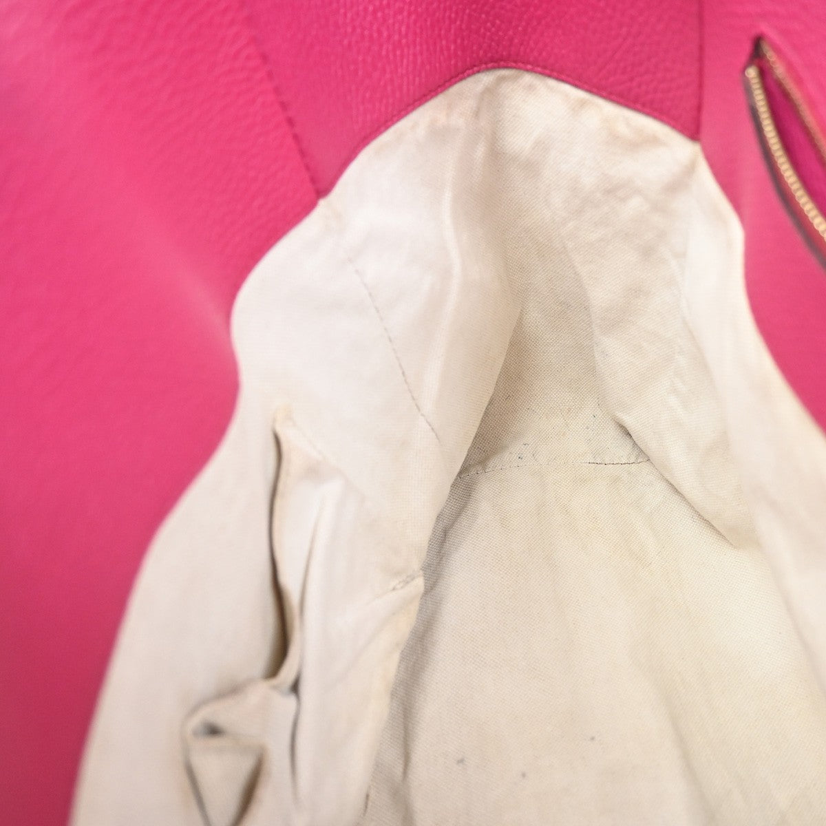 GUCCI Logo Swing Luggage Tag Shoulder Tote Bag Leather Pink GHW Italy 62ZA289