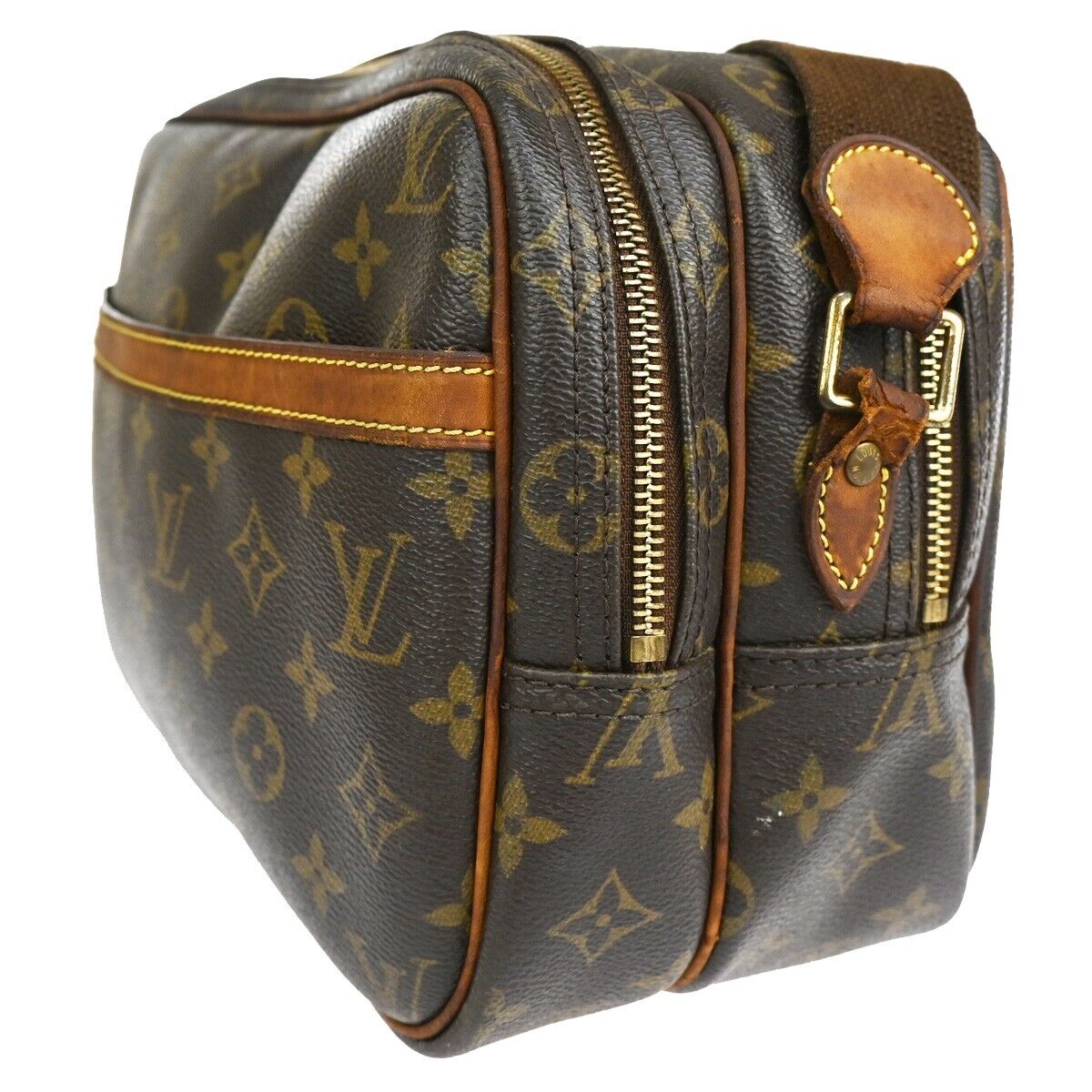 LOUIS VUITTON Reporter PM Crossbody Shoulder Bag Monogram Leather M45254 65FA197