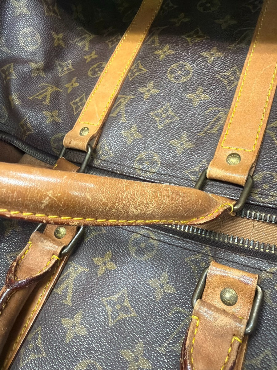 LOUIS VUITTON Keepall 50 Travel Hand Bag Monogram Leather Brown M41426 11YJ198