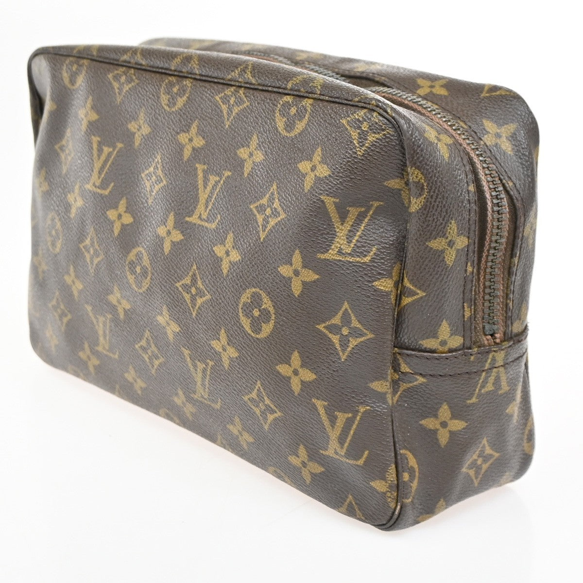 LOUIS VUITTON Trousse Toilette 28 Clutch Hand Bag Monogram Brown M47522 68KC425