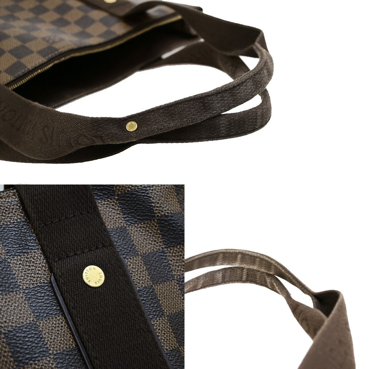 LOUIS VUITTON Cabas Beaubourg Shoulder Bag Damier Ebene Leather N52006 25EC977