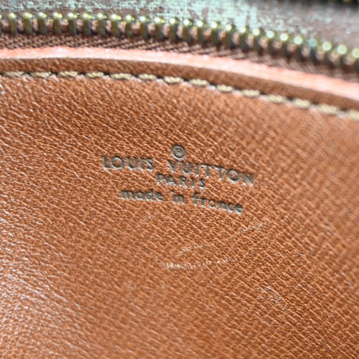 LOUIS VUITTON Jeune Fille GM Shoulder Bag Monogram Leather Brown M51225 39CA939