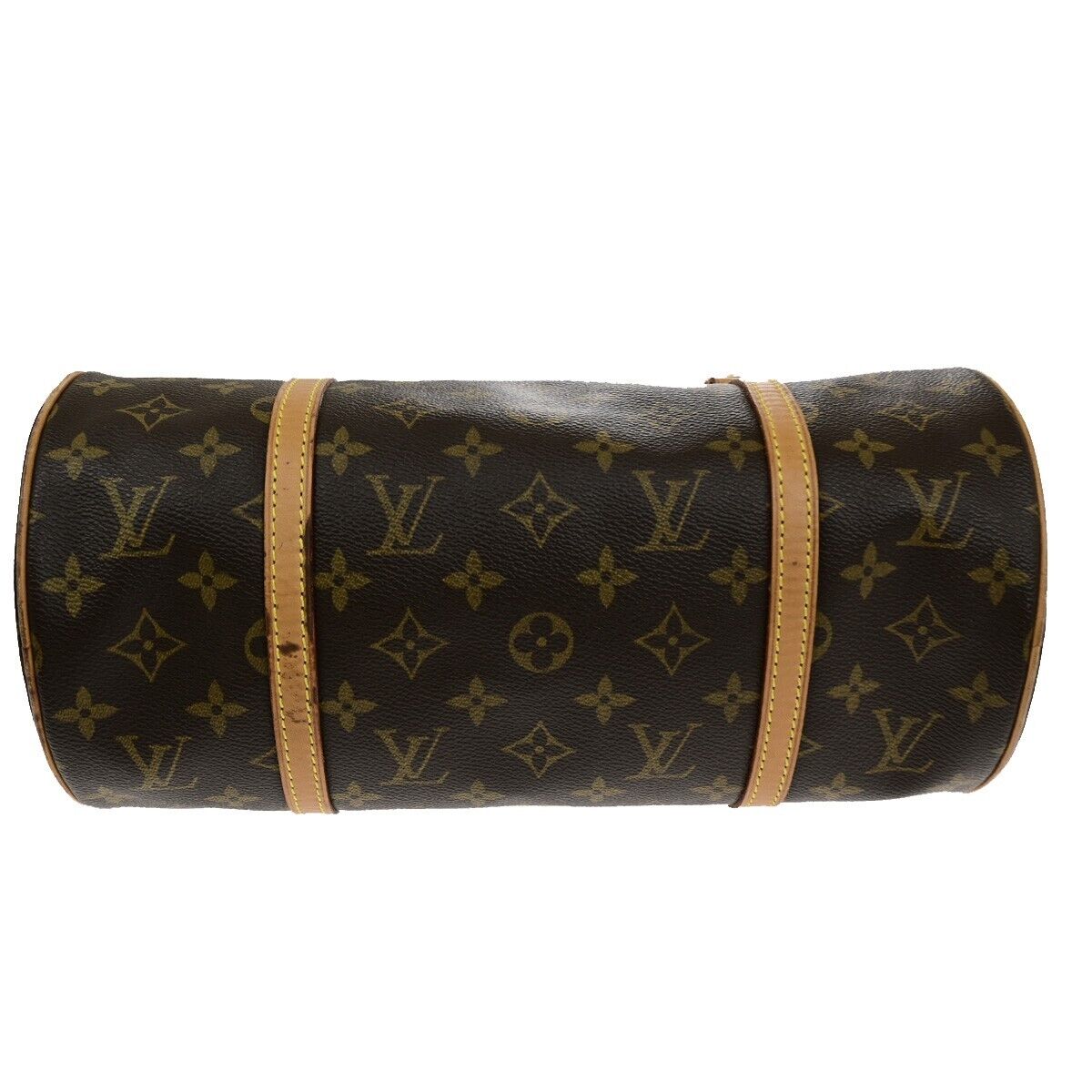 LOUIS VUITTON Logo PAPILLON 30 Hand Bag Monogram Leather Brown M51365 79ED446