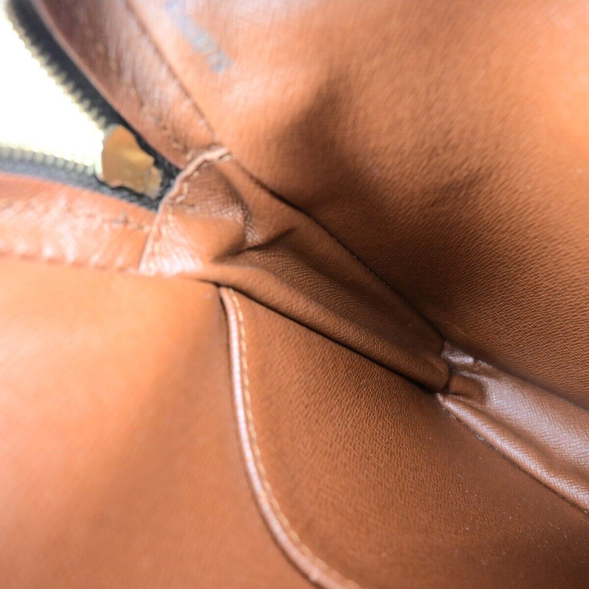 LOUIS VUITTON Danube Shoulder Bag Monogram Leather Brown France M45266 85EC525