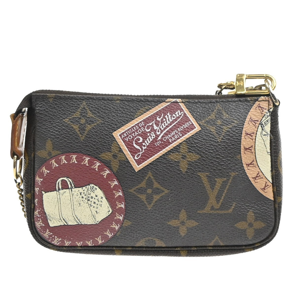 LOUIS VUITTON Label Coll. Mini Pochette Accessoires Bag Monogram M95804 85MA476
