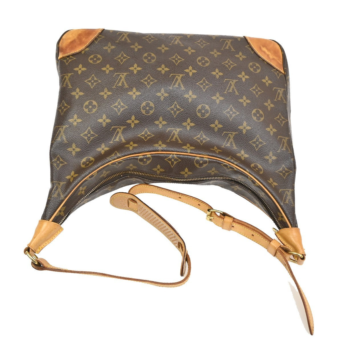 LOUIS VUITTON Boulogne 35 Shoulder Bag Monogram Leather Brown M51260 82DA109