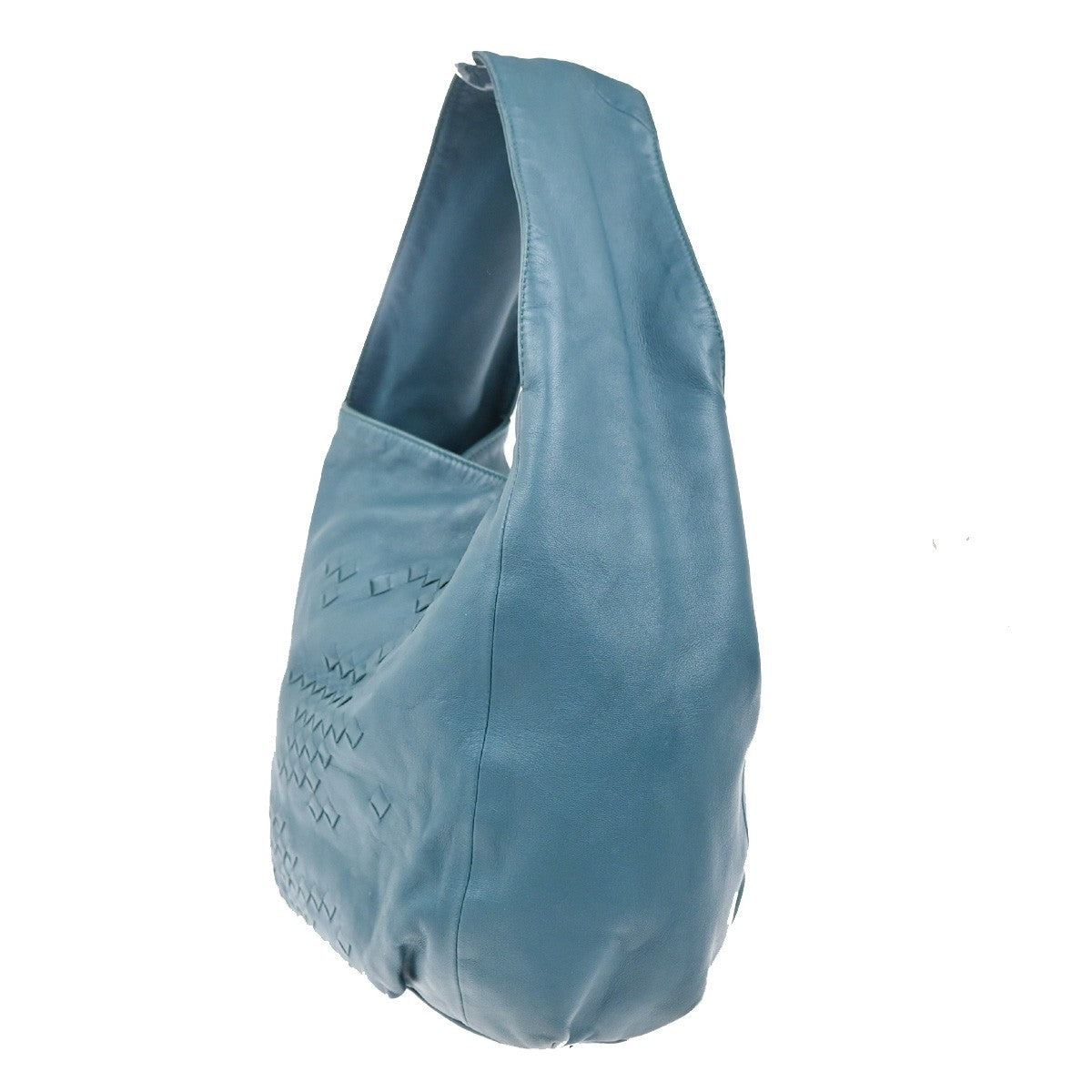 BOTTEGA VENETA Logo Intrecciato Shoulder Hand Bag  Leather Green Italy 12RL726