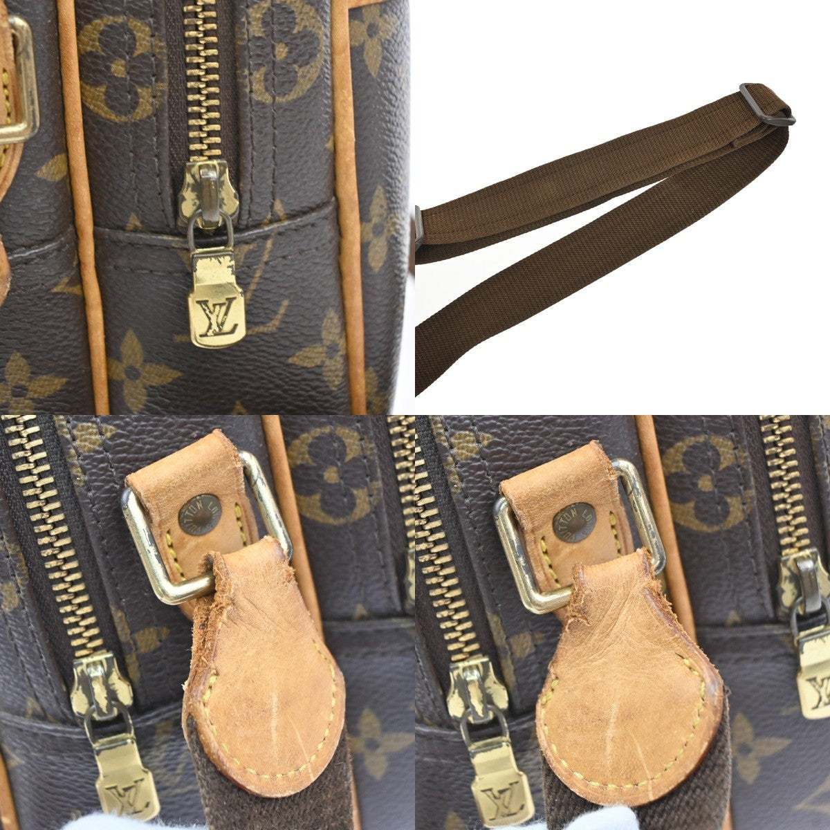 LOUIS VUITTON Reporter Crossbody Shoulder Bag Monogram Leather BN M45254 32MA568