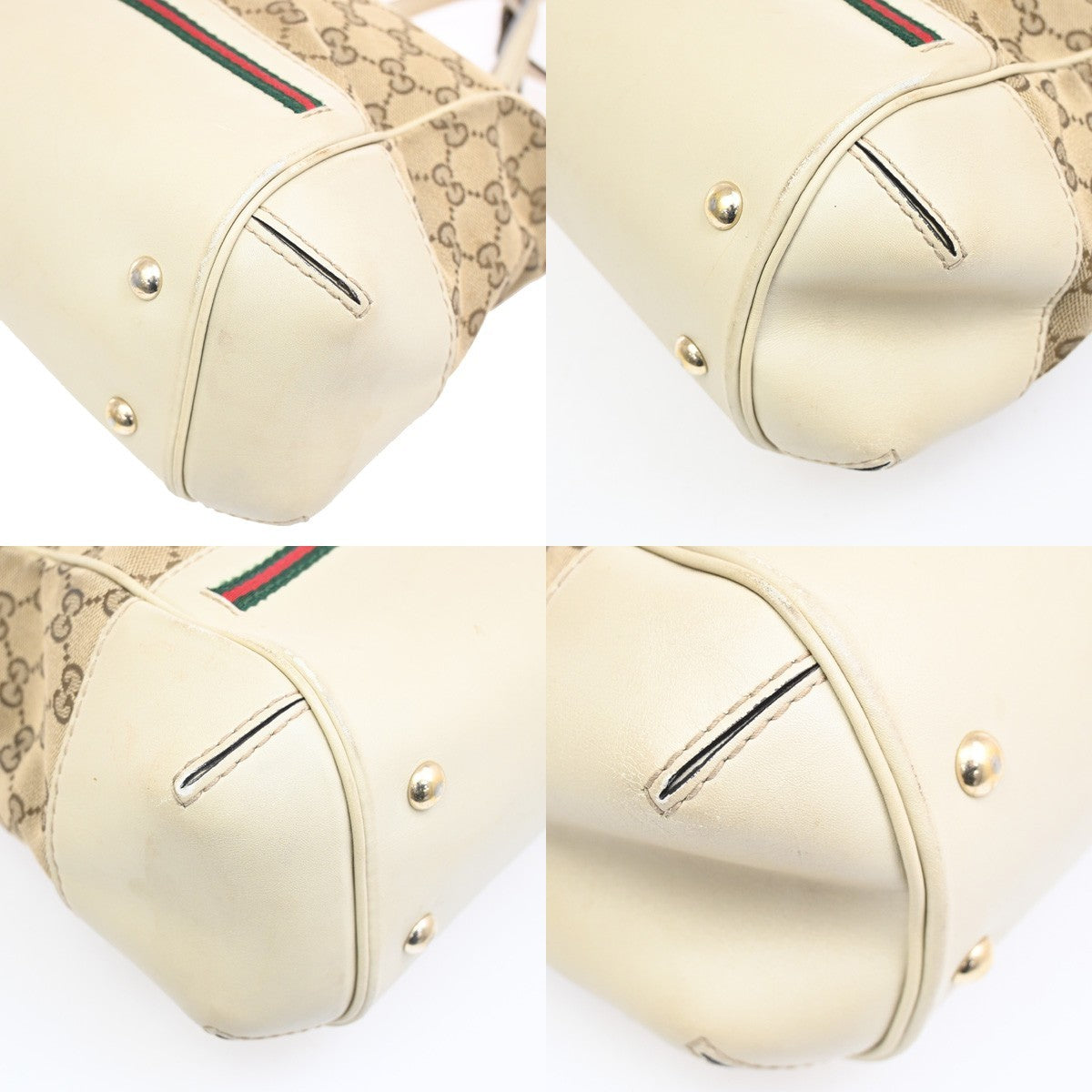 GUCCI Sherry GG Pattern 2way Shoulder HandBag Canvas Leather BN WE 38CA226