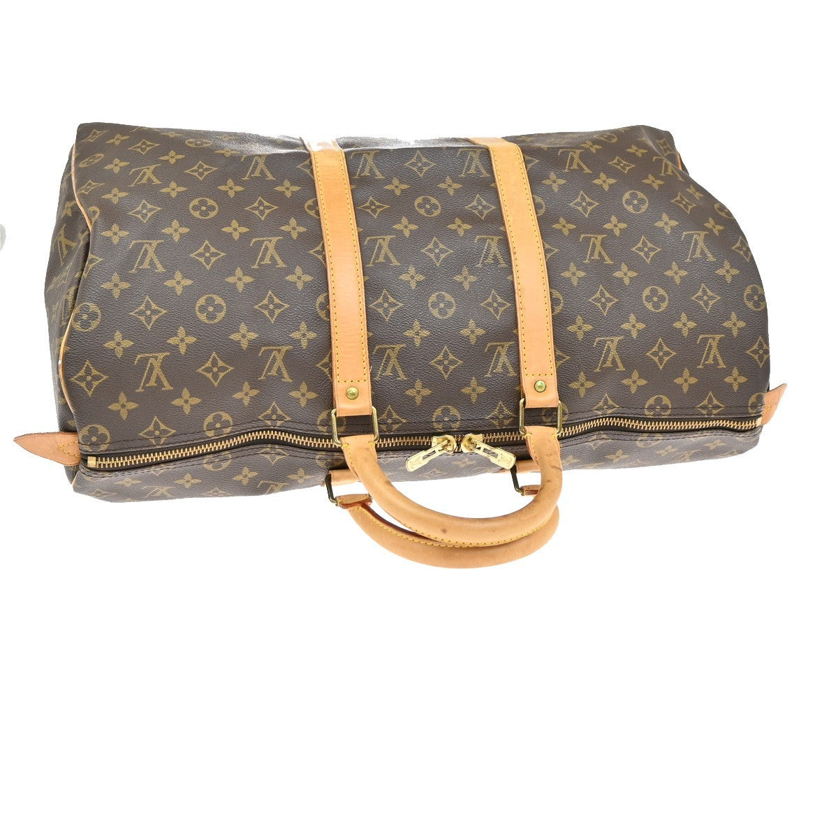 LOUIS VUITTON Keepall 50 Travel Hand Bag Monogram Leather Brown M41426 77KB300