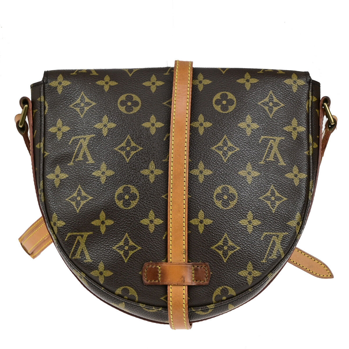LOUIS VUITTONI Chantilly MM Shoulder Bag Monogram Leather Brown M51233 33YG805