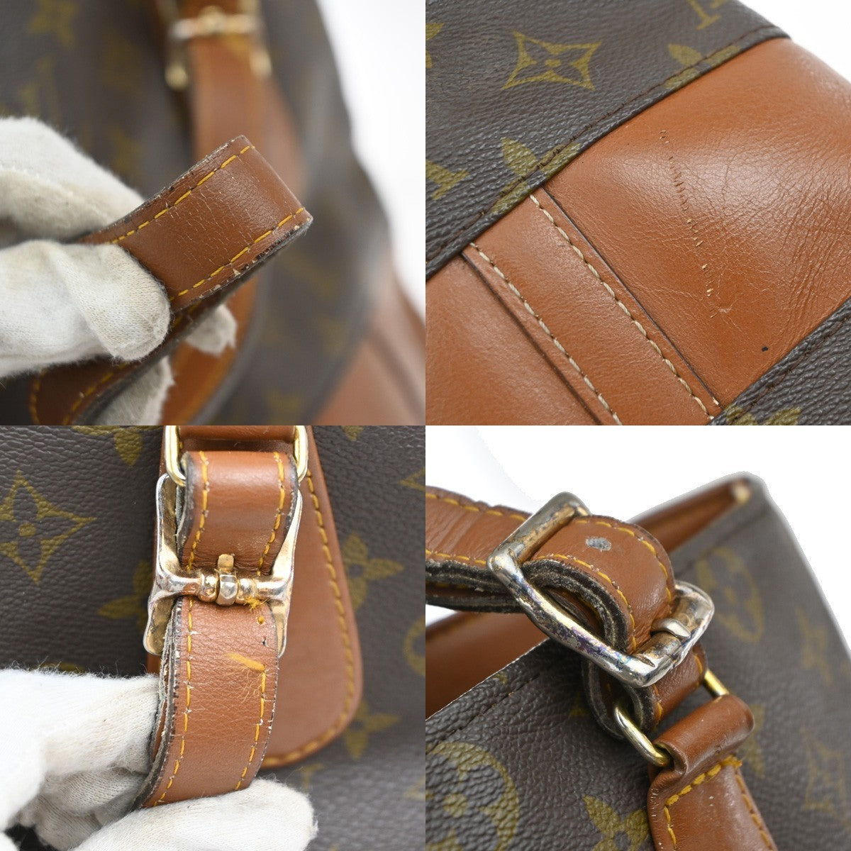 LOUIS VUITTON Bucket GM Hand Bag Monogram Leather Brown USA T42236 66SA071