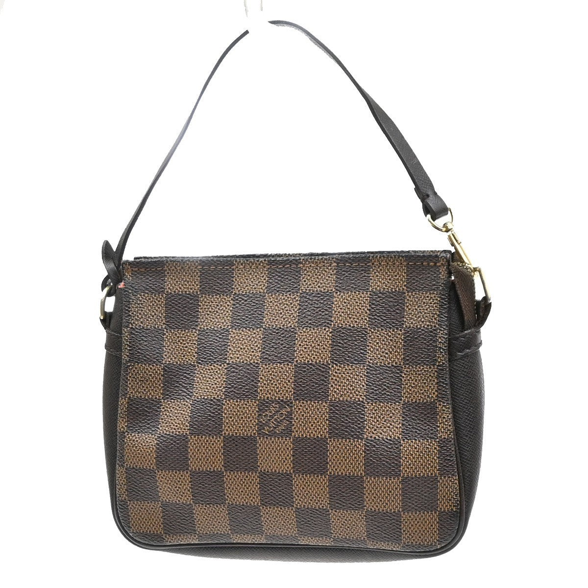 LOUIS VUITTON  Trousse Makeup Hand Bag Damier Ebene Leather Brown N51982 83SA070