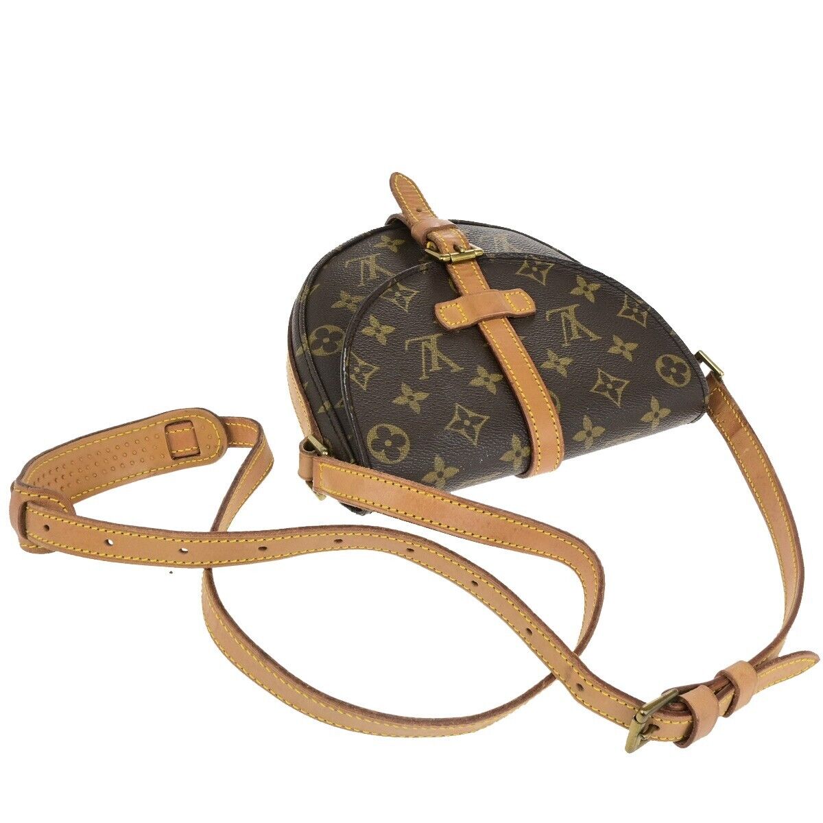 LOUIS VUITTON Chantilly PM Shoulder Bag Monogram Leather Brown M51234 37SJ580