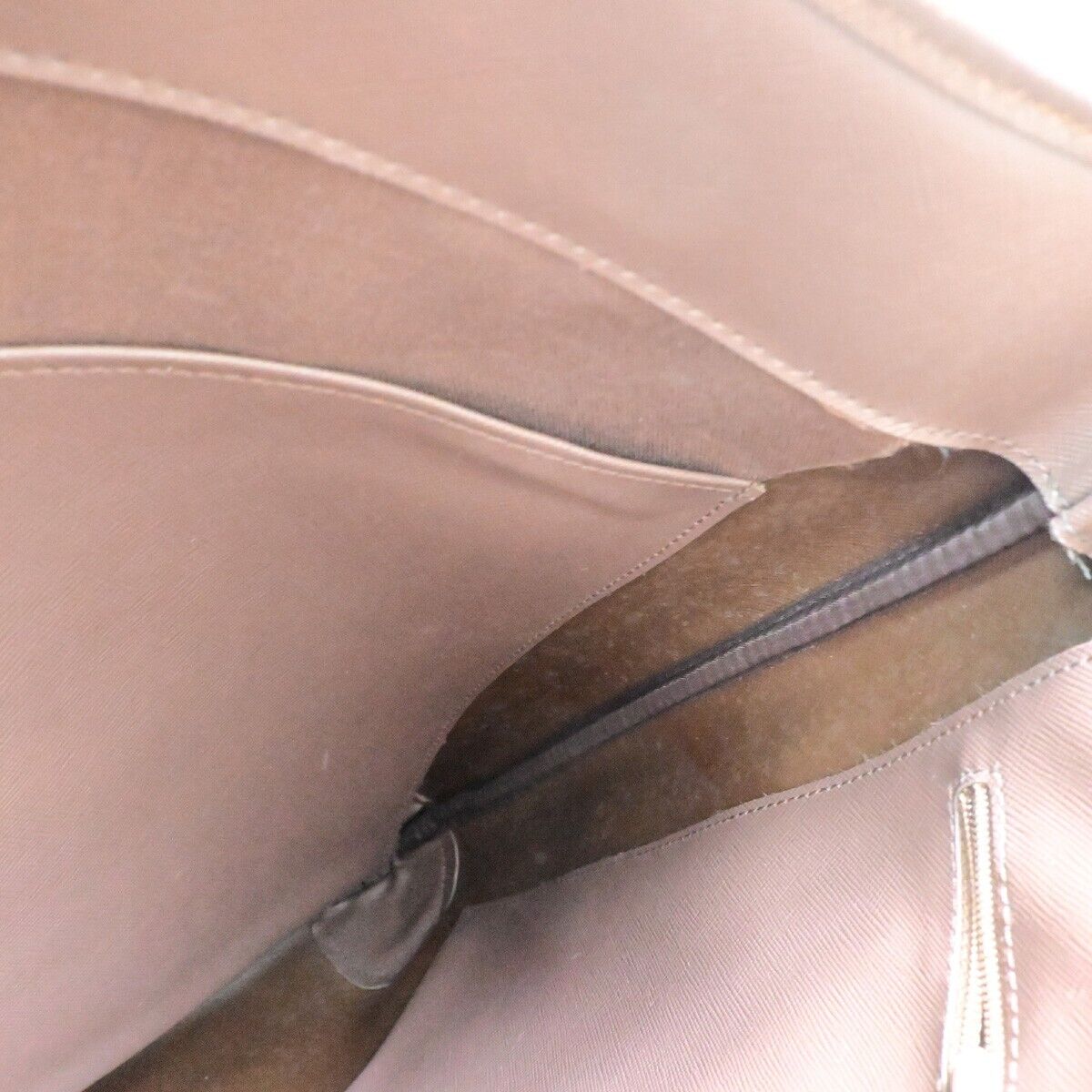 BURBERRYS Logo Shoulder Tote Bag Canvas Leather Brown Gold-plated 05FA991