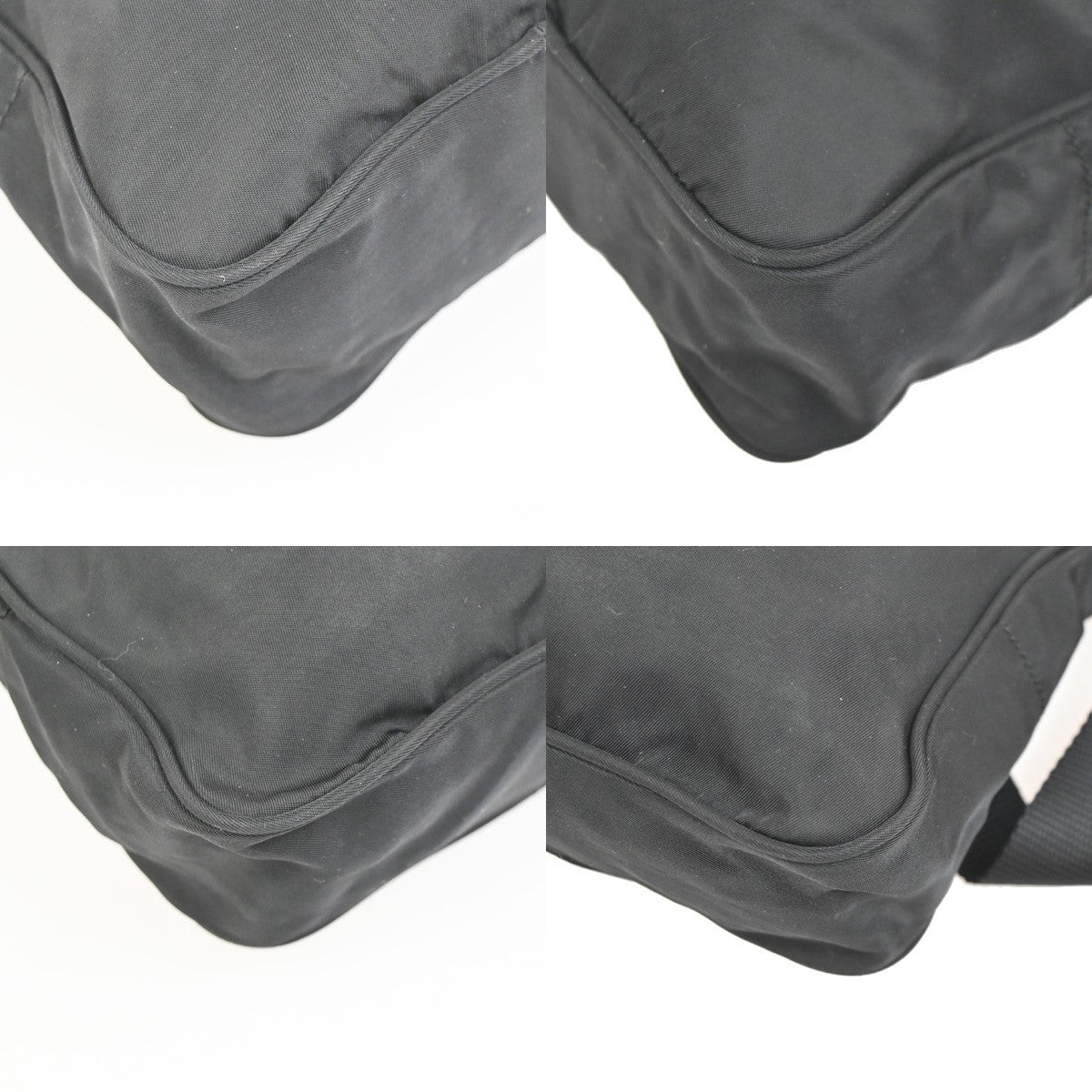 31.Live PRADA  Sport Line Shoulder Crossbody Bag Nylon Leather Canvas BK 07KD090