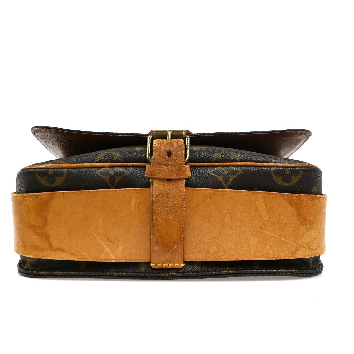 LOUIS VUITTON Cartouchiere MM Shoulder Bag Monogram Leather Brown M51253 35CA973