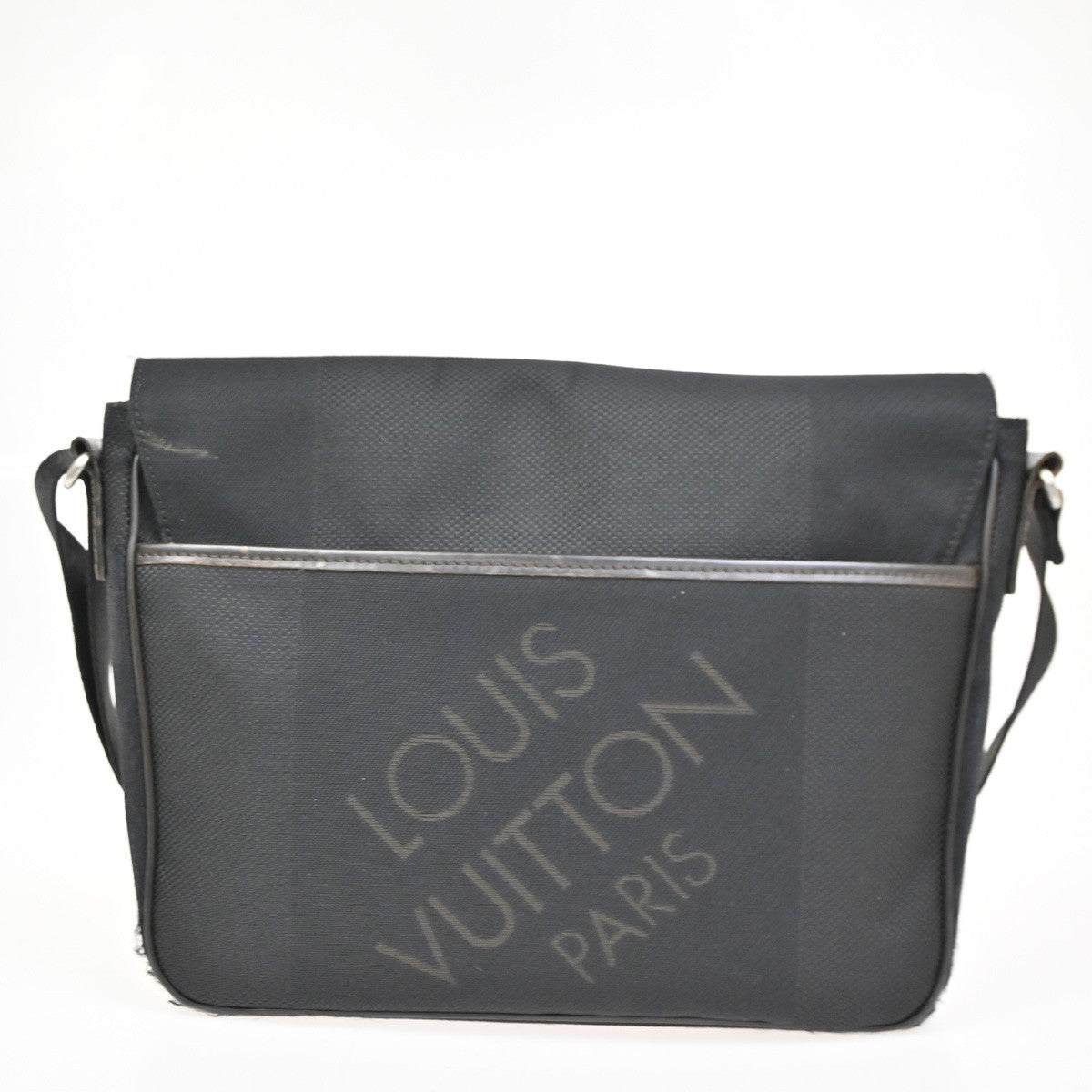 LOUIS VUITTON Messenger Bag Damier Geant Canvas Leather Black M93032 38KC050