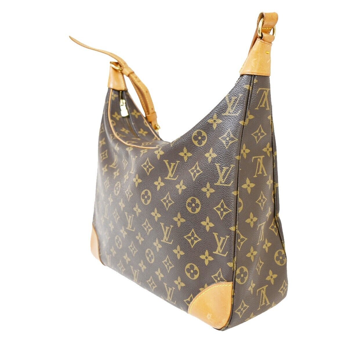 LOUIS VUITTON Boulogne 35 Shoulder Bag Monogram Leather Brown M51260 74EA902