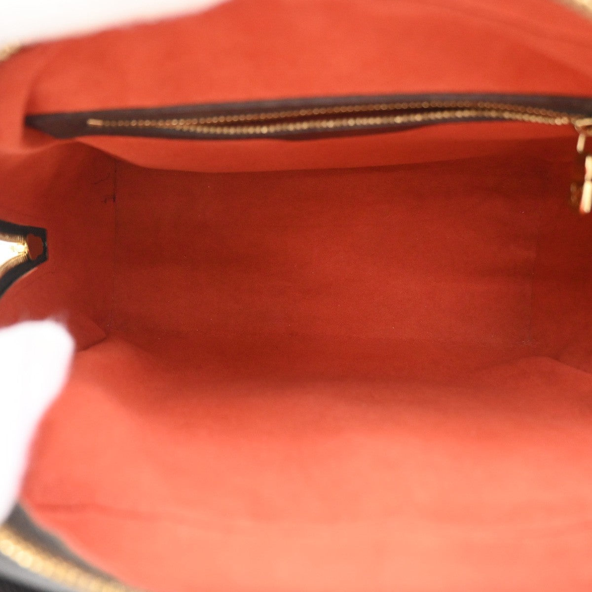 LOUIS VUITTON Triana Hand Bag Damier Ebene Leather Brown France N51155 18CA816
