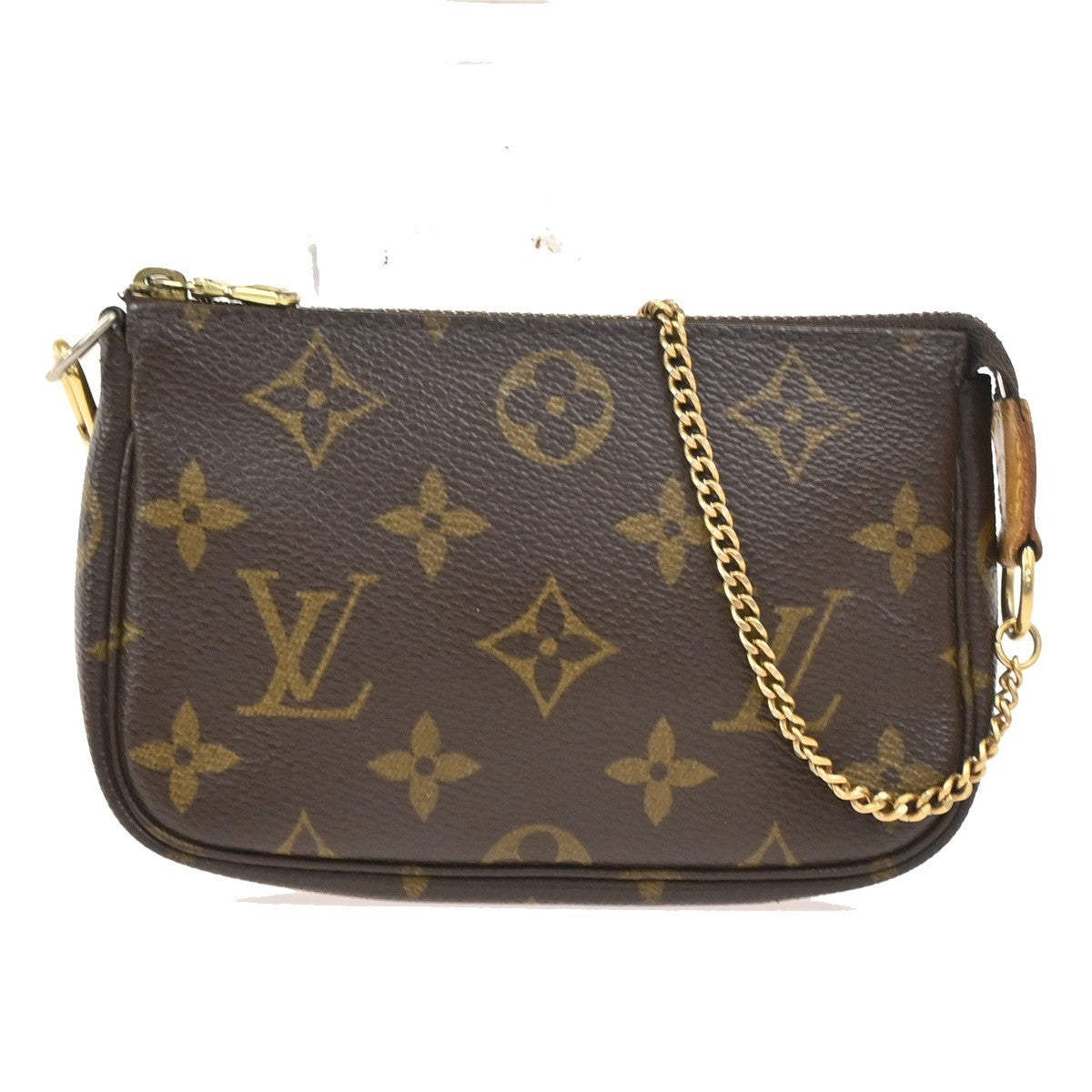 LOUIS VUITTON Mini Pochette Accessoires Hand Bag Monogram Leather M58009 77SA051