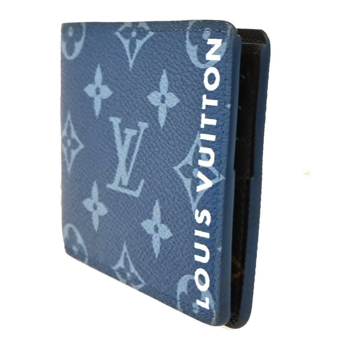 LOUIS VUITTON Portefeuille Slender Bifold Wallet Monogram Blue M82798 88YJ006