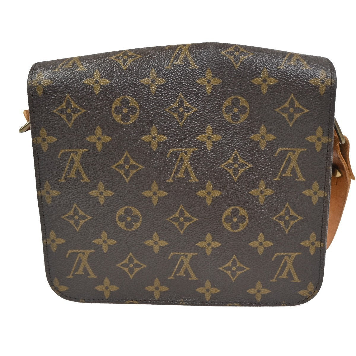 LOUIS VUITTON Cartouchiere MM Shoulder Bag Monogram Leather Brown M51253 39CA709