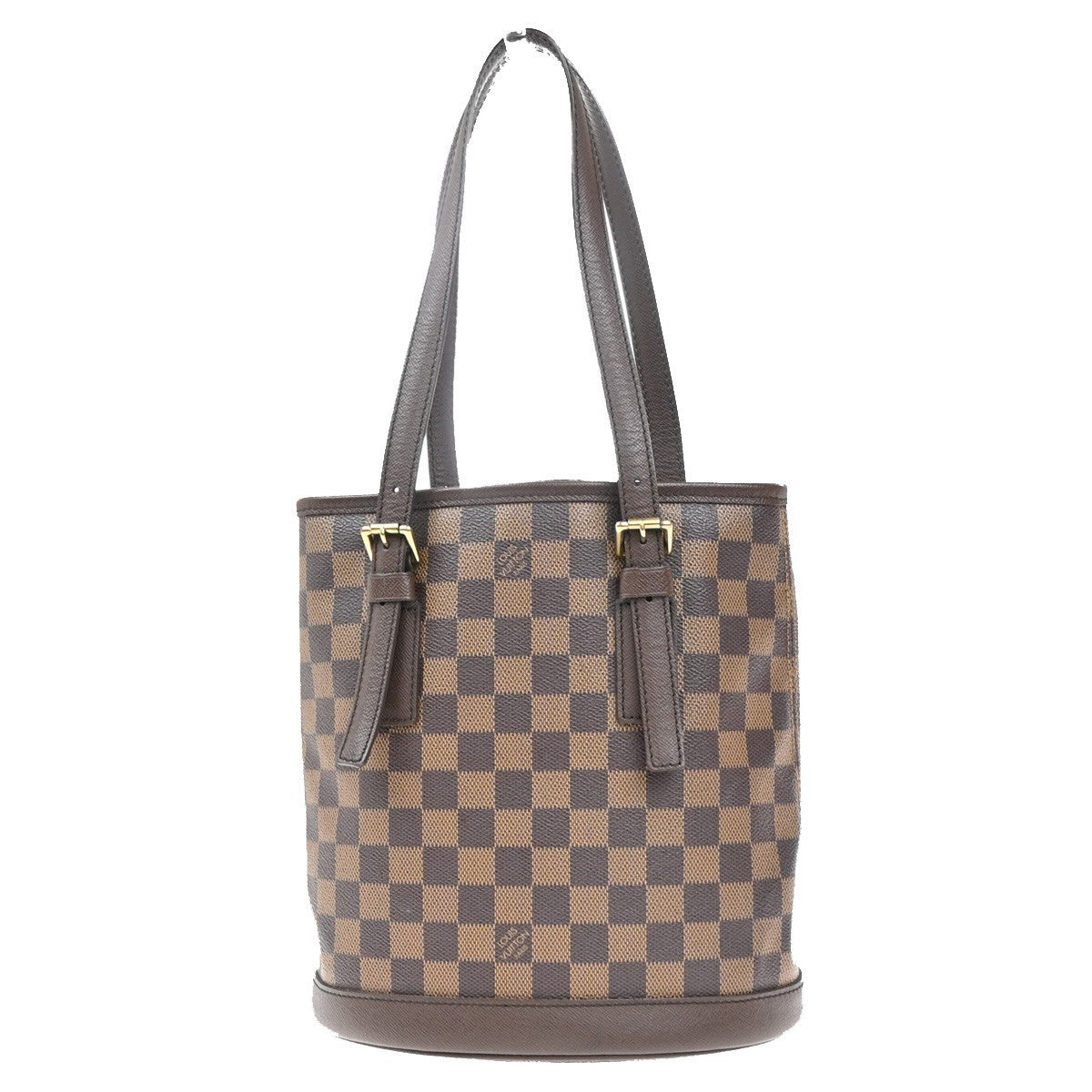 LOUIS VUITTON Marais Shoulder Bag Damier Ebene Leather Brown N42240 73MA408