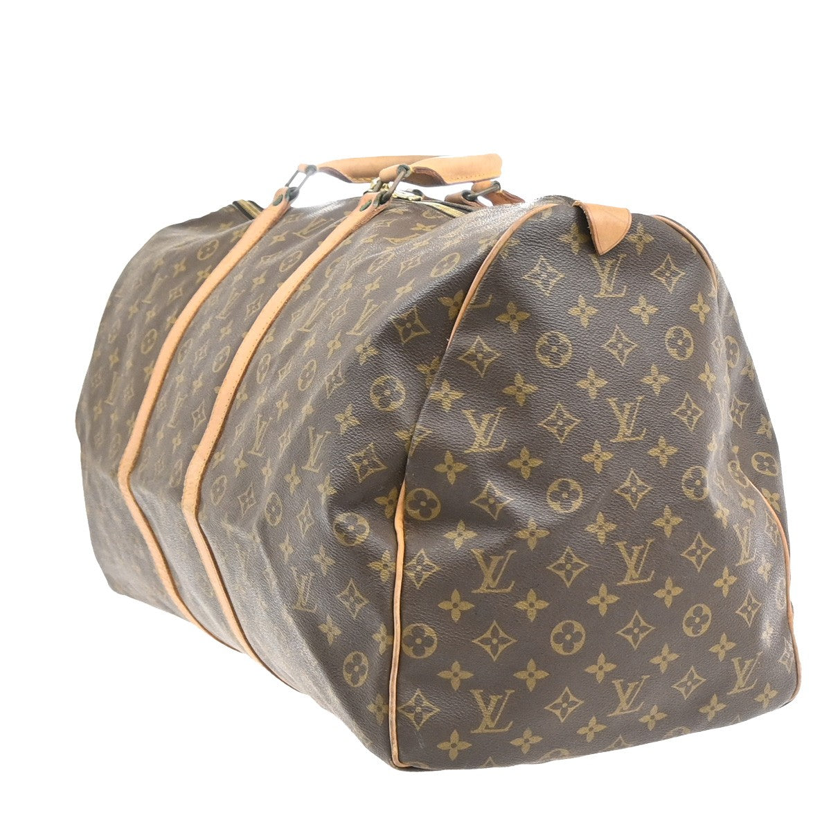 LOUIS VUITTON Keepall 60 Travel Hand Bag Monogram Leather Brown M41422 35YH344