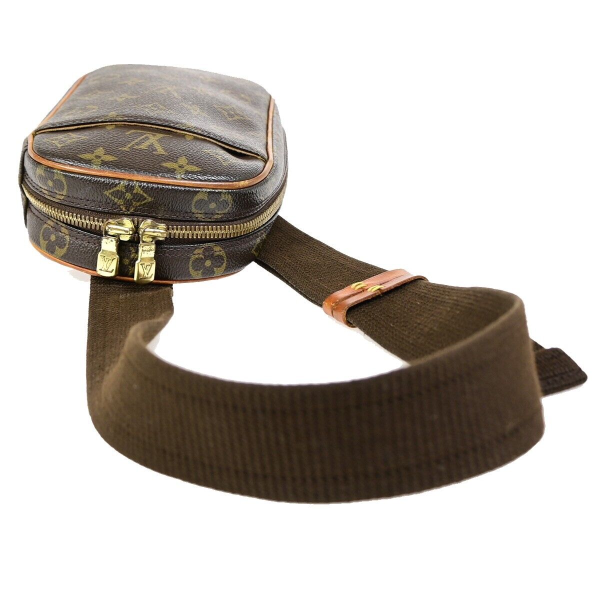 LOUIS VUITTON Pochette Gange Shoulder Bag Monogram Brown Spain M51870 16EB028