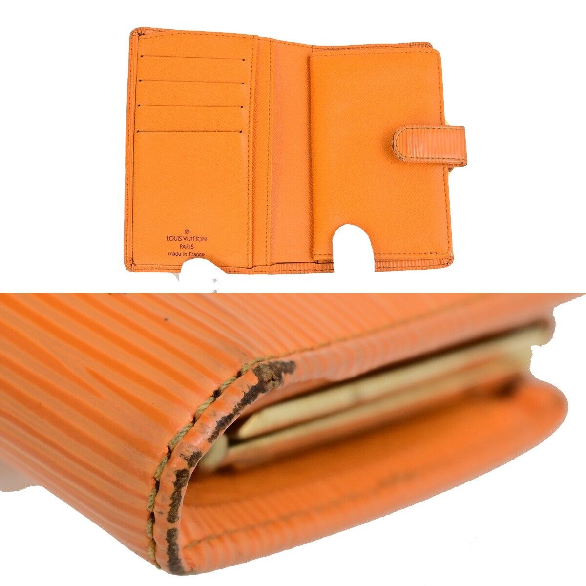 LOUIS VUITTON Logo 5 Set Wallet Card Case Monogram Mini Vernis Epi 65KA526