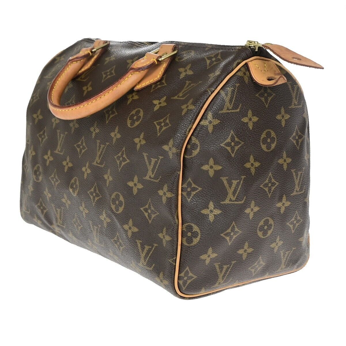 LOUIS VUITTON Speedy 30 Travel Hand Bag Monogram Leather Brown M41526 70EC937