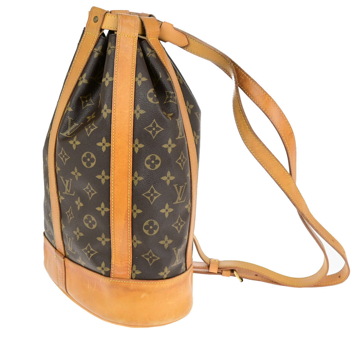 LOUIS VUITTON LV Randonnee PM Shoulder Bag Monogram Leather Brown M42243 86YG615