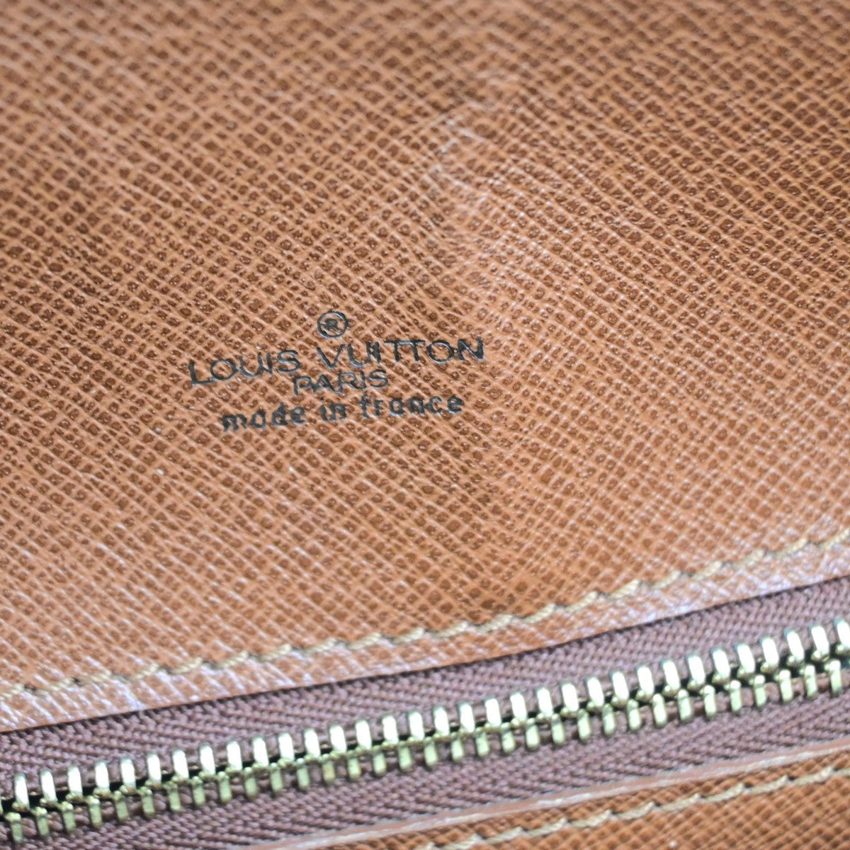 LOUIS VUITTON Saint Cloud GM Shoulder Bag Monogram Leather Brown M51242 39YJ254