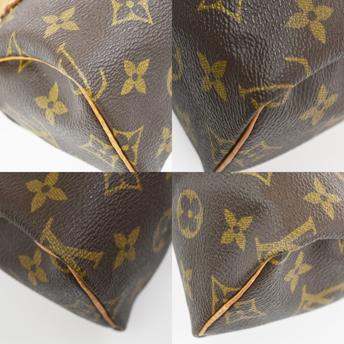 LOUIS VUITTON Mini Speedy 2Way Hand Bag Monogram Leather Brown M41534 98CA975