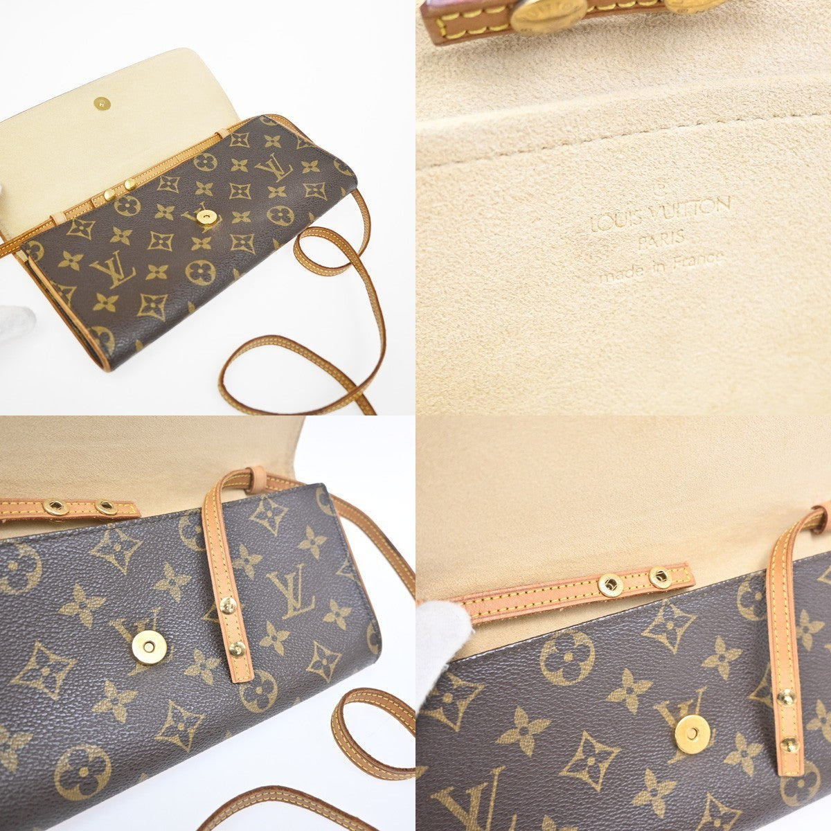 LOUIS VUITTON Pochette Twin GM 2Way Shoulder Bag Monogram Brown M51852 82CA664