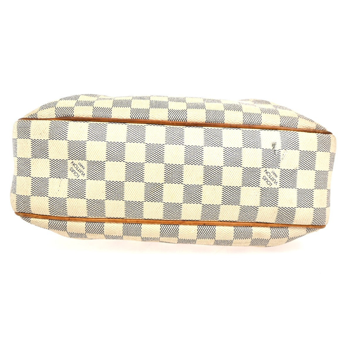 LOUIS VUITTON Totally PM Shoulder Bag Damier Azur Leather White N51261 14TA675