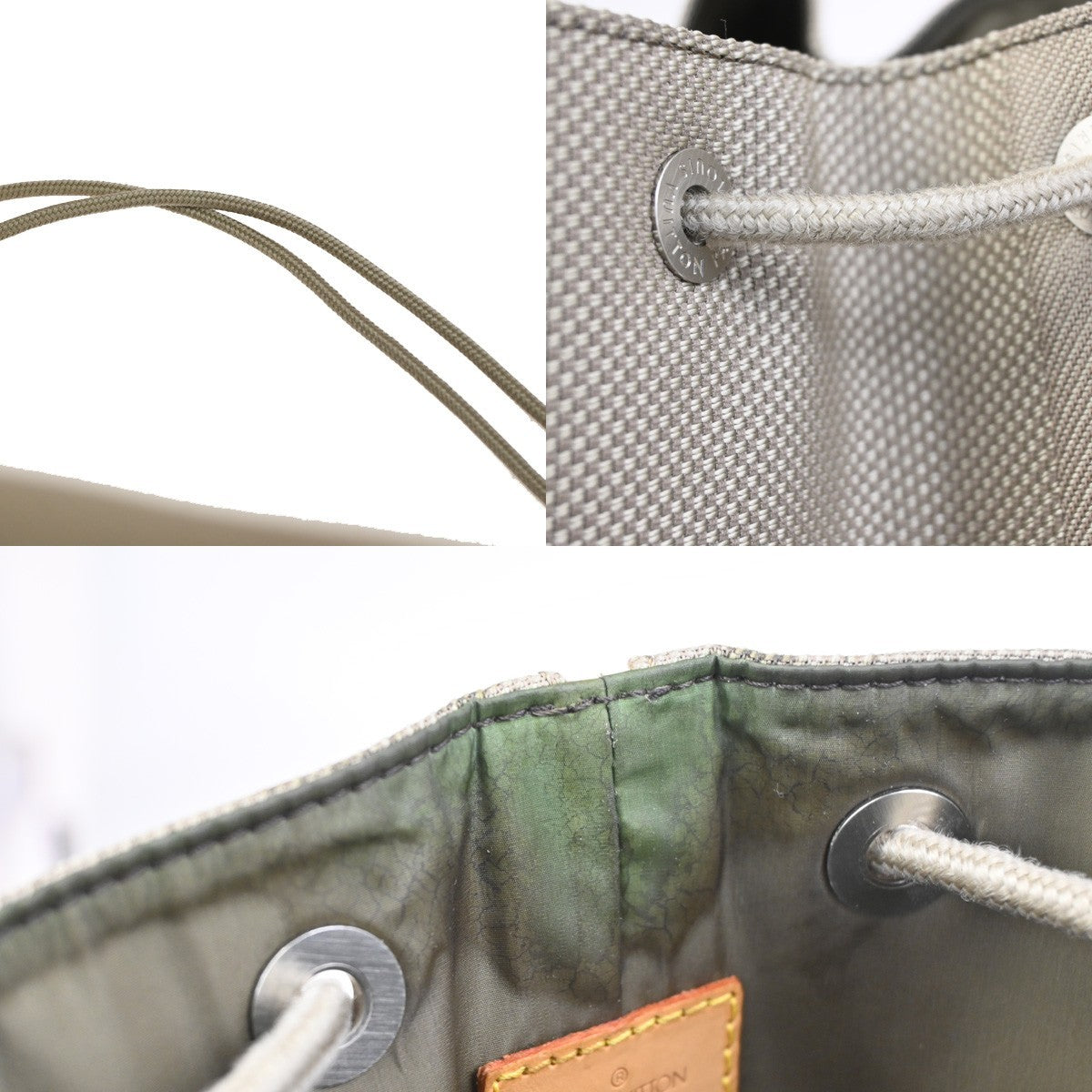 LOUIS VUITTON Matelot PM Shoulder Bag Damier Geant Leather Khaki M93013 86KC677