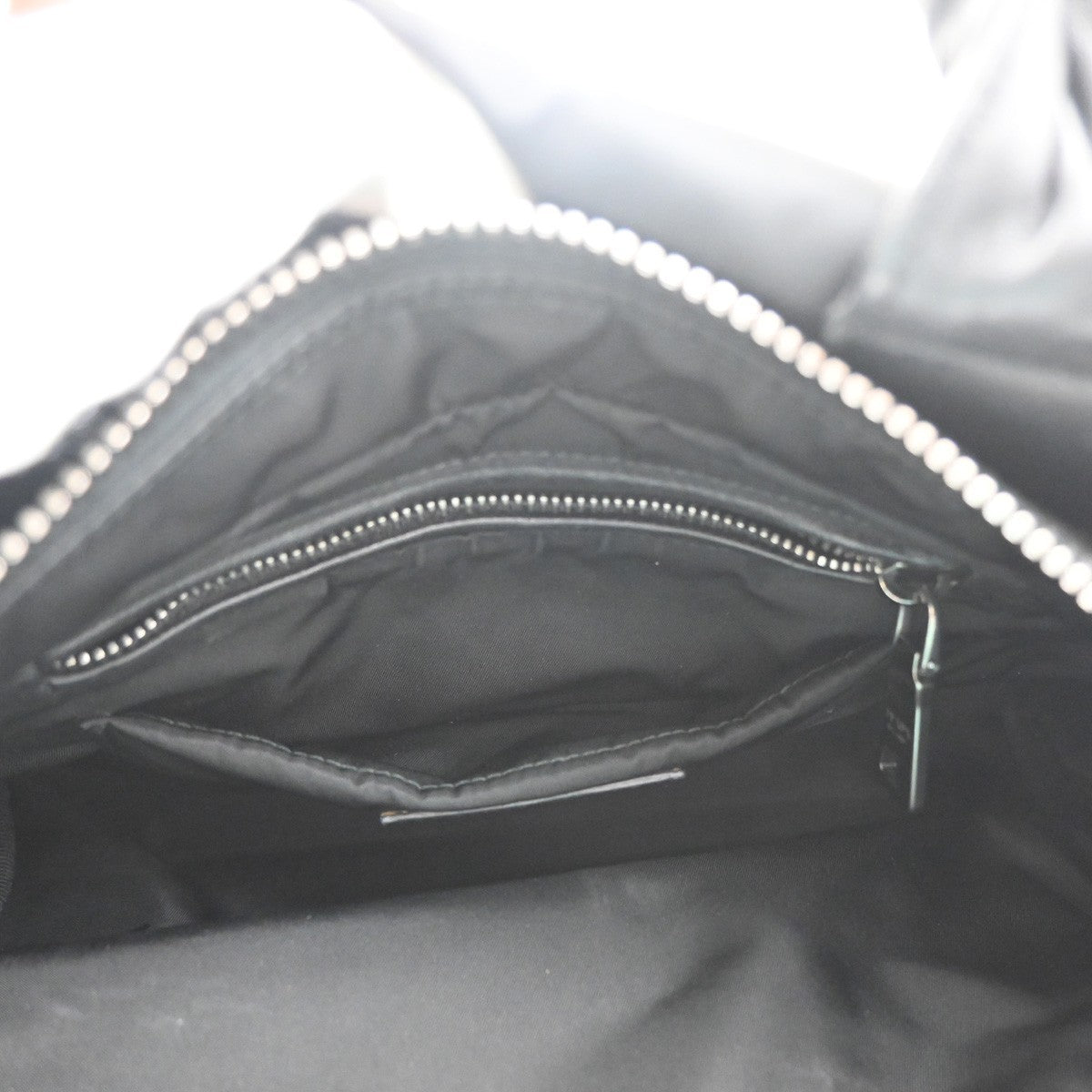 PRADA Tessuto Bicolor 2Way Shoulder Hand Bag Nylon Leather Black Blue 77KC624