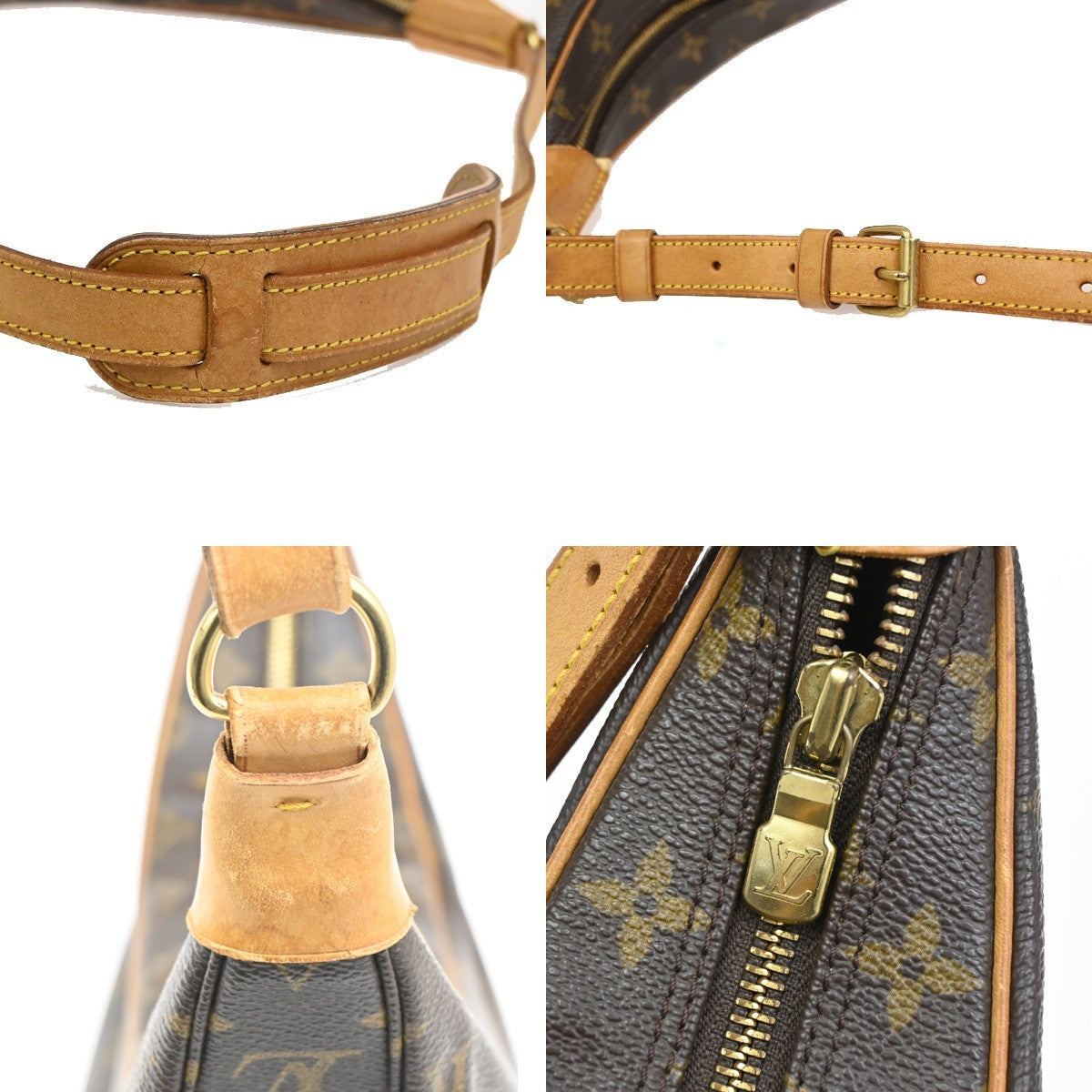 LOUIS VUITTON Boulogne 35 Shoulder Bag Monogram Leather Brown M51260 82DA109