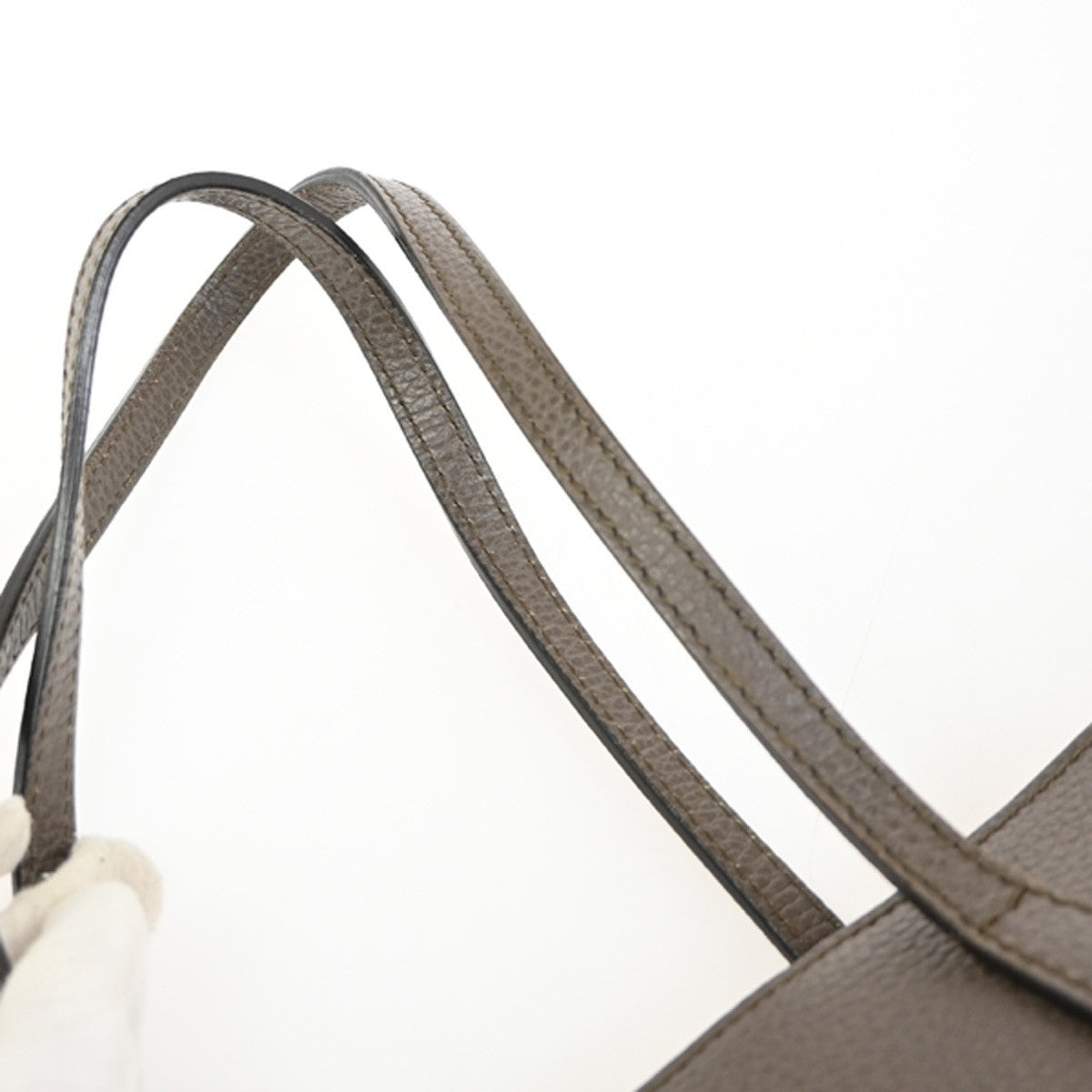 GUCCI Logo Swing Tote Bag Pebbled Calfskin Leather Brown Pink GHW Italy 70KC633