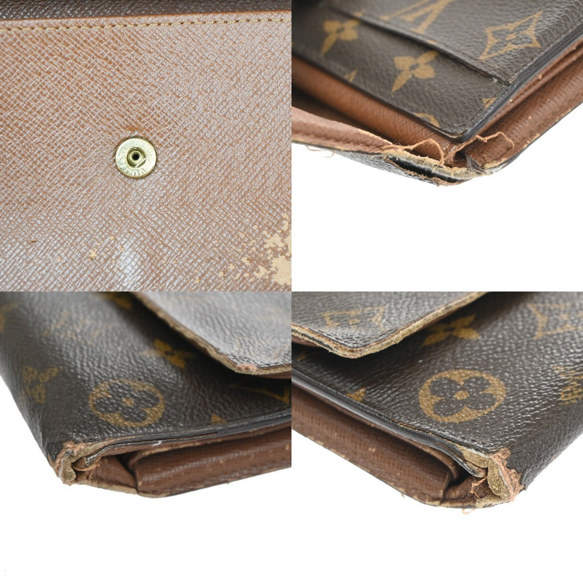 LOUIS VUITTON LV  International  5 Set Wallet Monogram Damier Leather BN 62KD076
