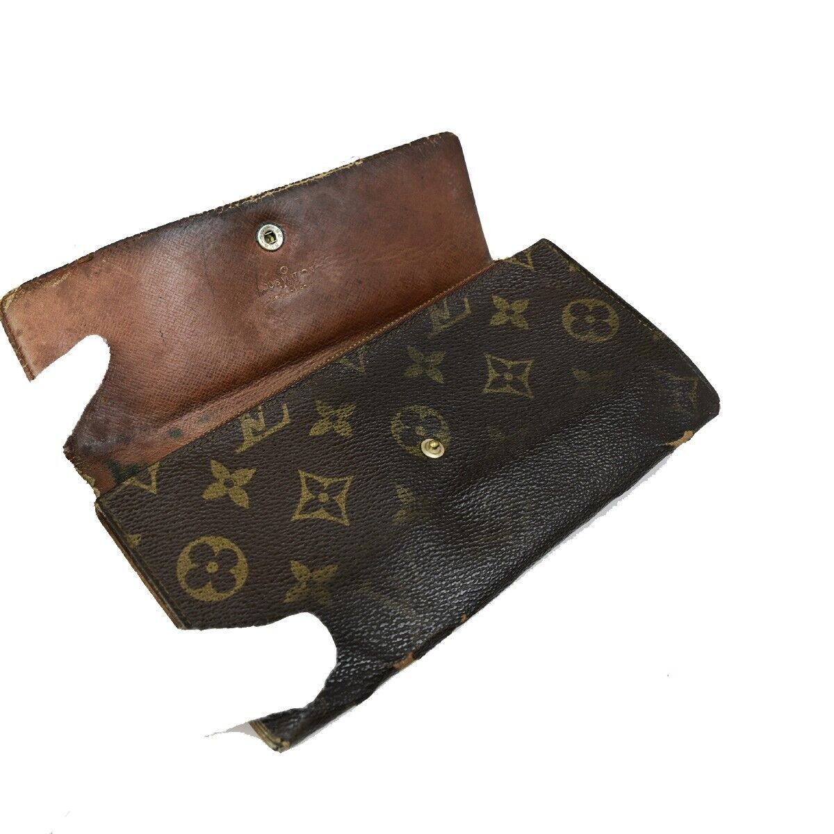 LOUIS VUITTON 3 Set Wallet 6Hooks Key Case Monogram Leather Brown 66KA496