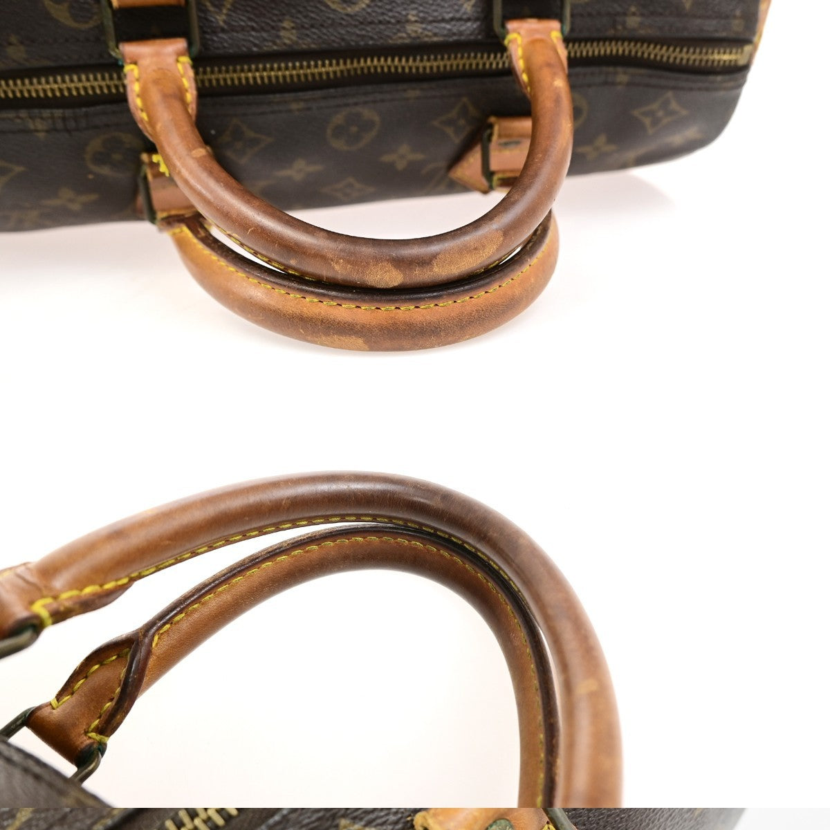 LOUIS VUITTON Speedy 30 Travel Hand Bag Monogram Leather Brown M41526 82YJ253