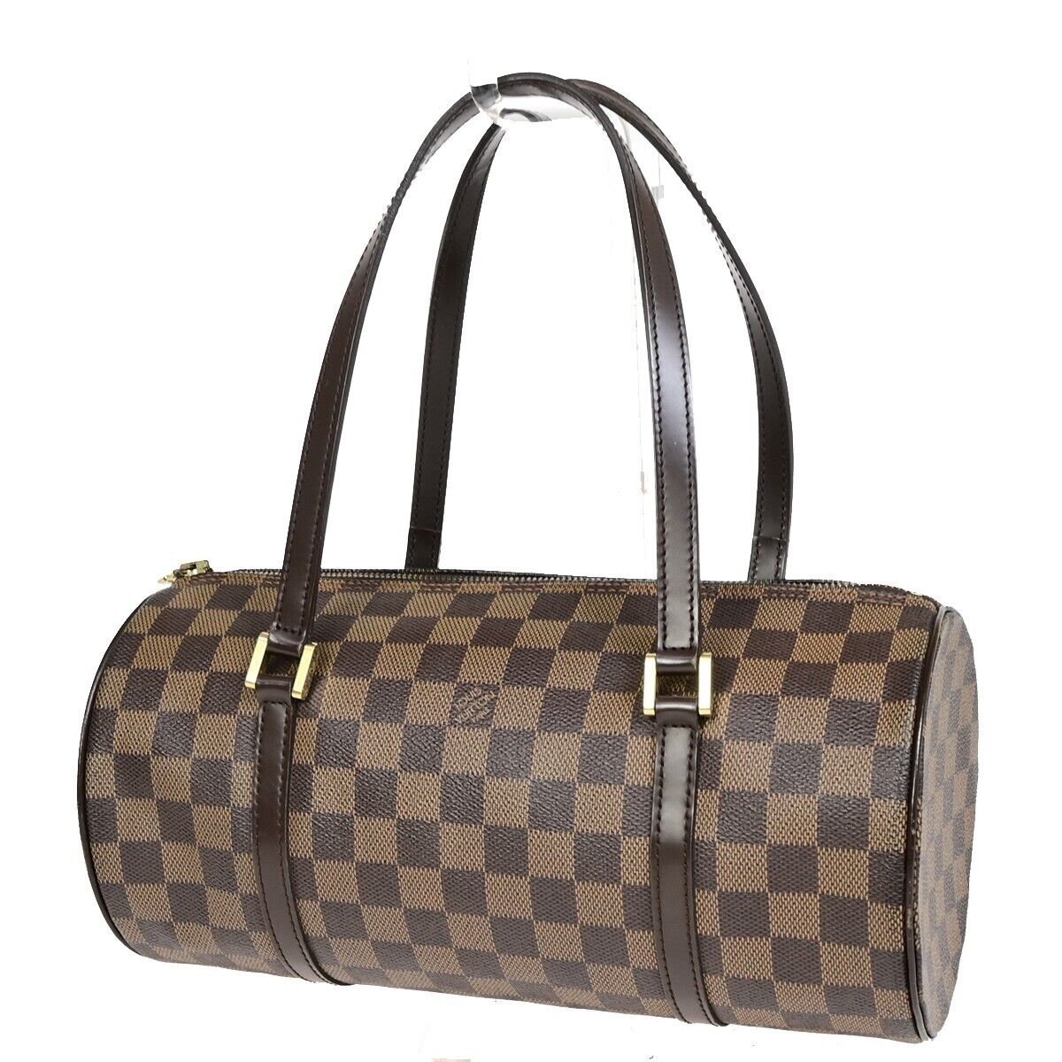 LOUIS VUITTON Papillon GM Hand Bag Damier Ebene Leather Brown N51303 72FA971