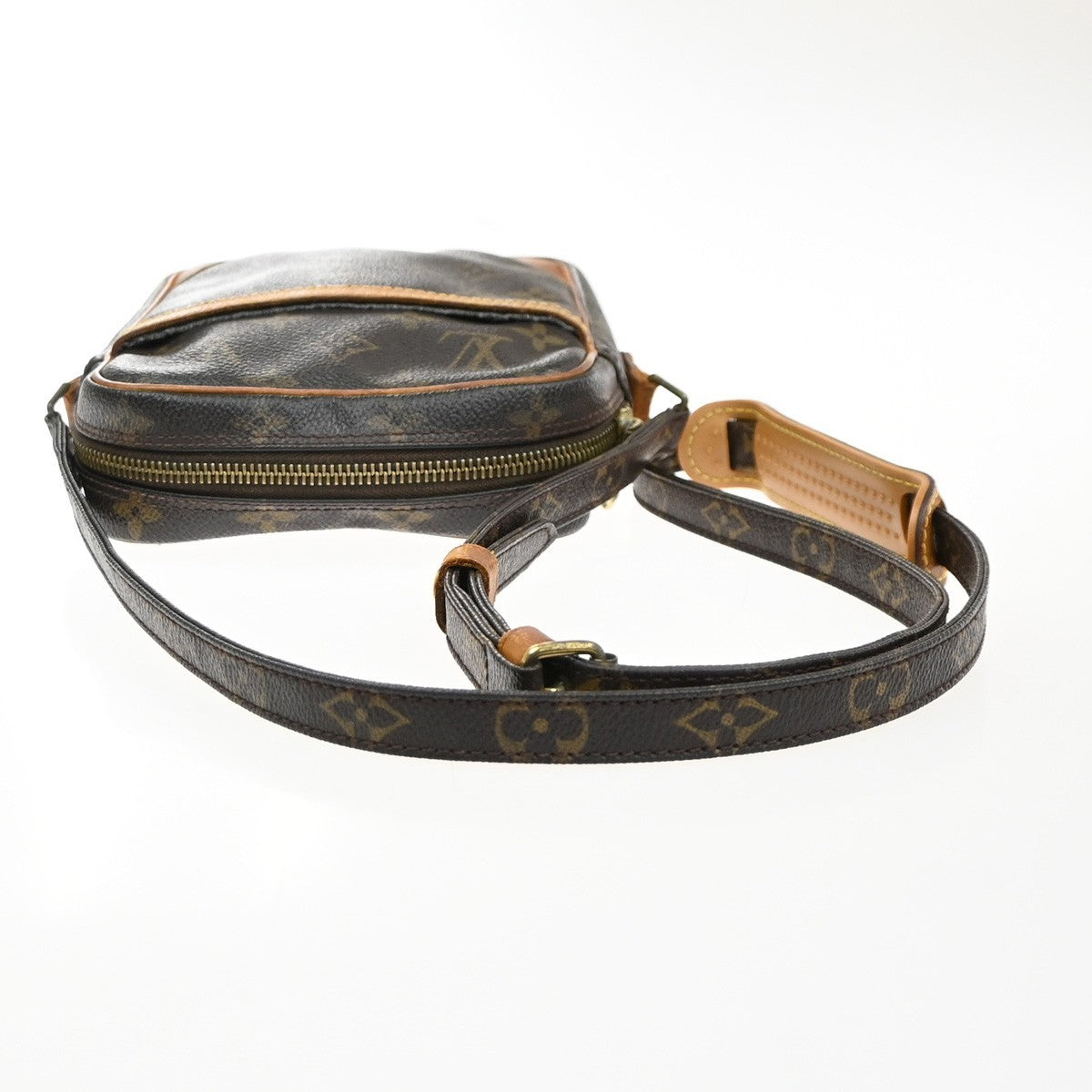 LOUIS VUITTON Danube Shoulder Bag Monogram Leather Brown France M45266 33MA645