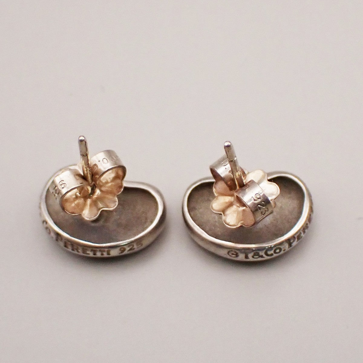 Tiffany & Co. Logo Beans Earrings Silver 925 Elsa Peretti 02YH740