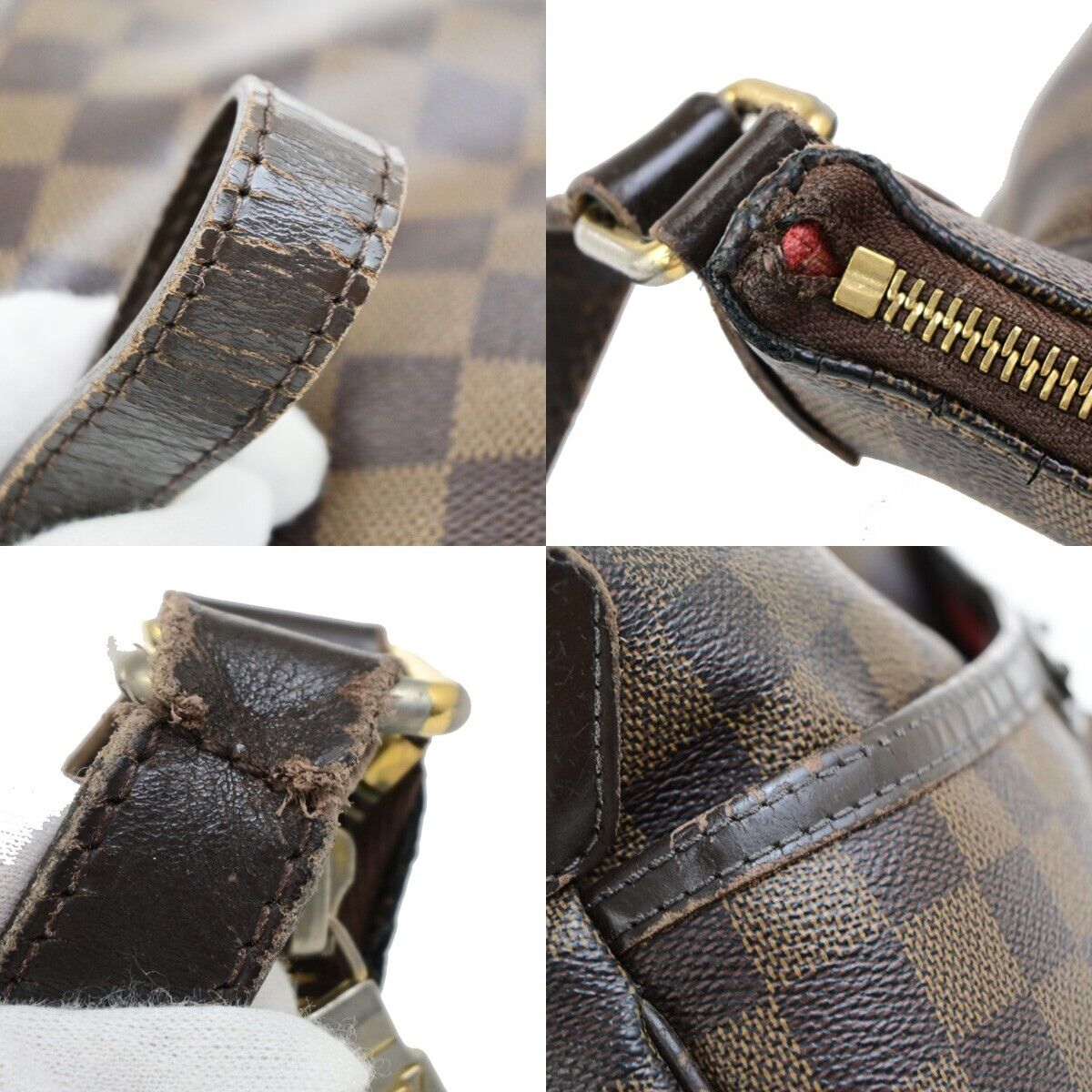 LOUIS VUITTON Bloomsbury PM Shoulder Bag Damier Leather Brown N42251 36EC924